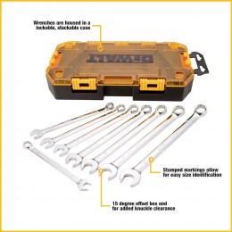 Kit Juego de llaves combinadas métricas, 8 piezas Dewalt2